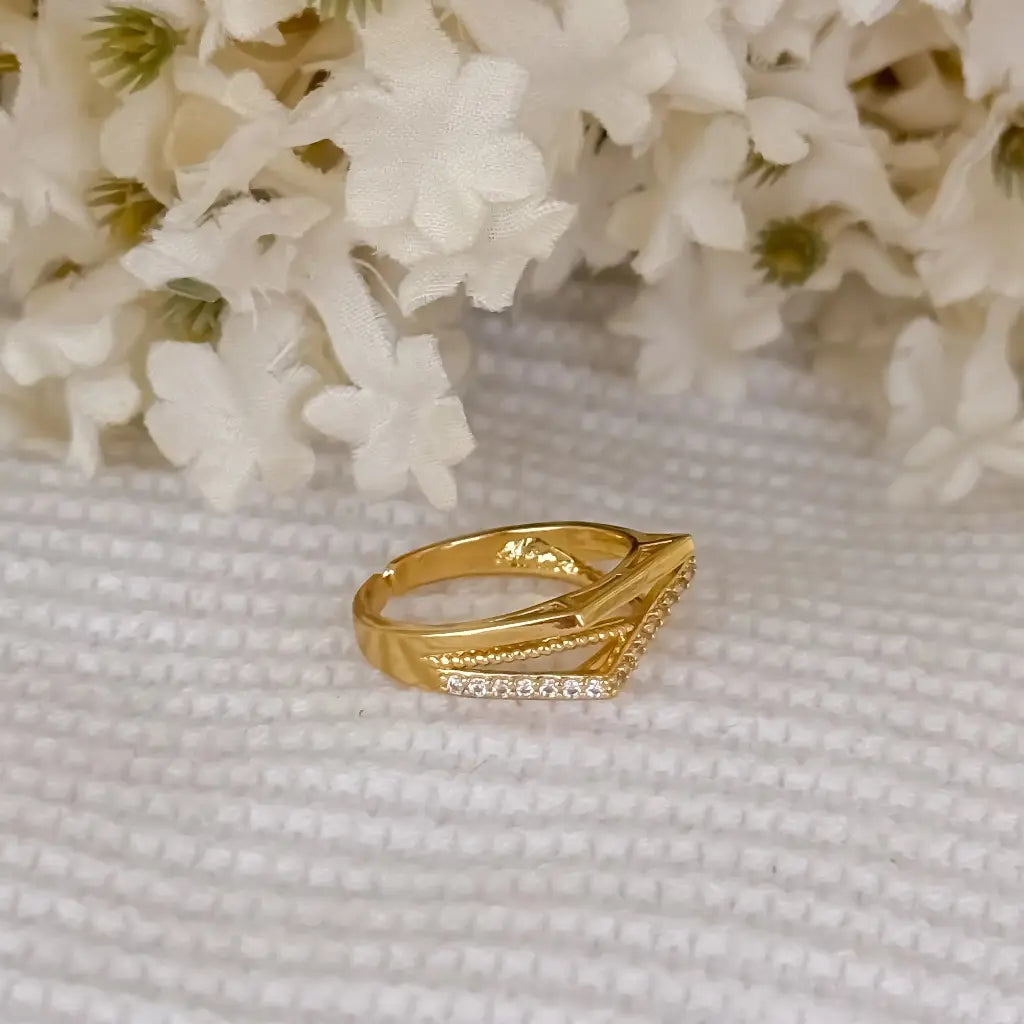 Argolla De Matrimonio De Dama De Diseño Cristal SemiPlano