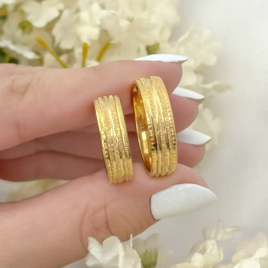 Argollas De Matrimonio De DiseΓ±o Cristal Rustico EnvΓo Gratis