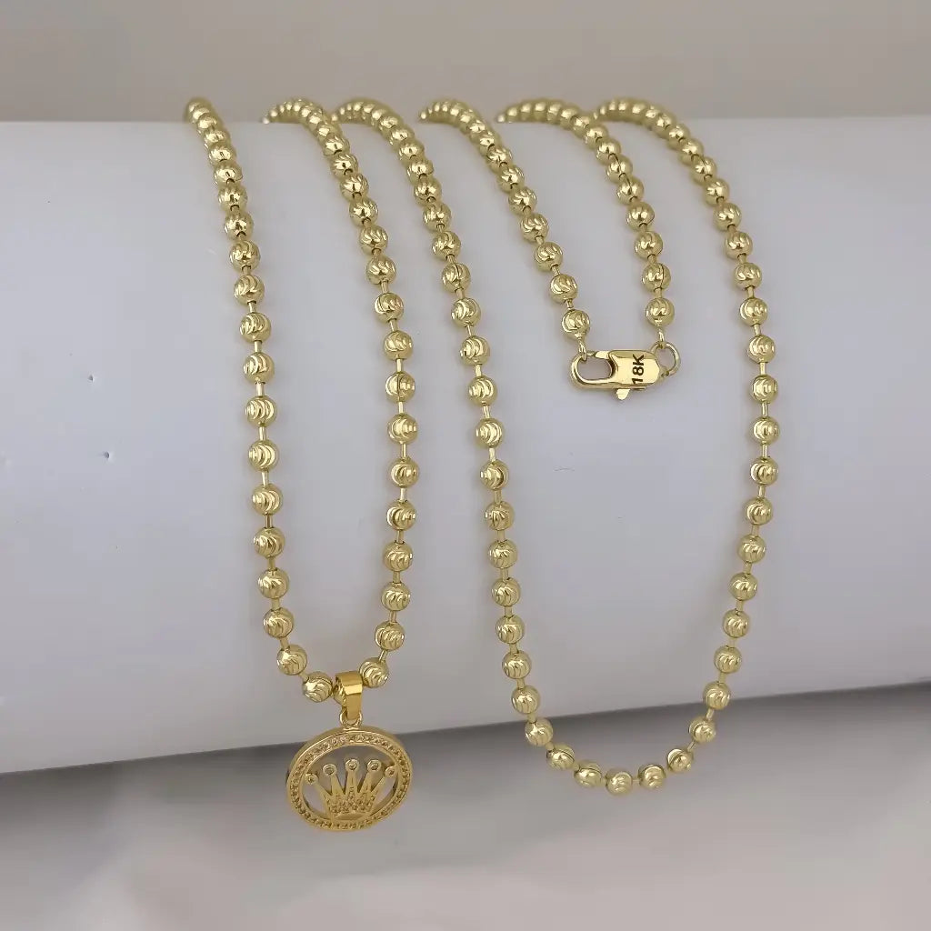 Cadena De Caballero De Tejido Militar Diamantada De 60cm-4mm De Grosor Con Dije De Rolex Cristal