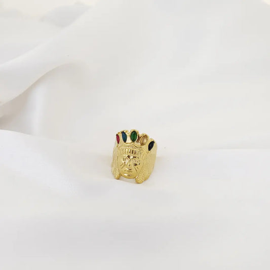 Anillo De Caballero De Diseño De Indio + Envío Gratis