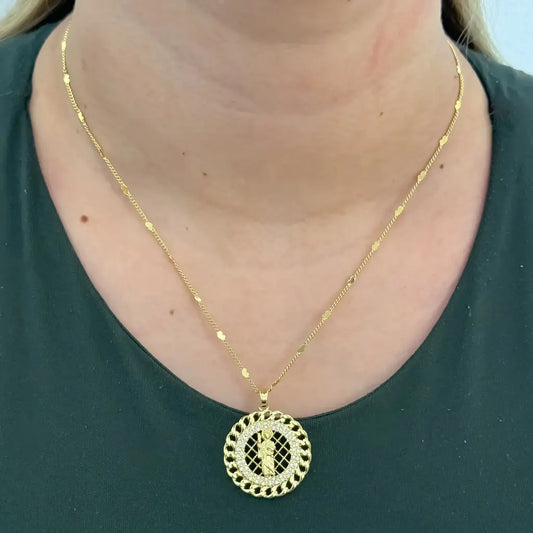 Cadena De Dama De Tejido Cubana Con Corazones De 50cm-1mm De Grosor Con Dije De San Judas