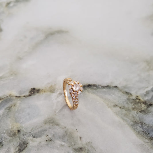 Anillo De Dama De Flor Cristal + Envío Gratis